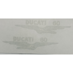 DUCATI 60 SPORT ADESIVI DECALCOMANIE SERBATOIO - COLORE ORO